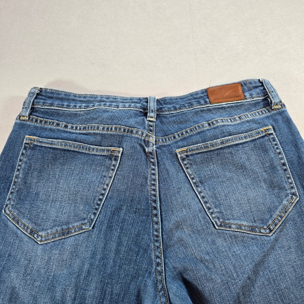 Lands End Mid Rise Straight Leg Jeans Womens 10 Petite Blue Denim Medium Wash - Picture 5 of 7